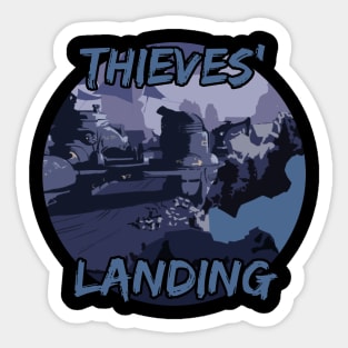 Thieves' Landing Postcard Sticker